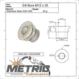 5/8 Bore M12 x 35mm High Misalignment Spacer